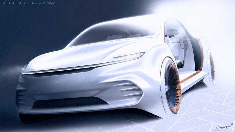 فيات Chrysler تكشف عن تصميم سيارة Airflow Vision في CES2020