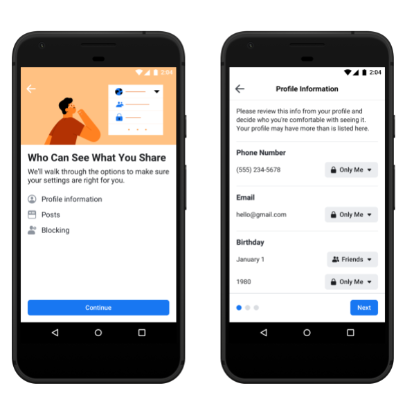 فيس بوك تطلق خيارات التحكم بالخصوصية الجديدة